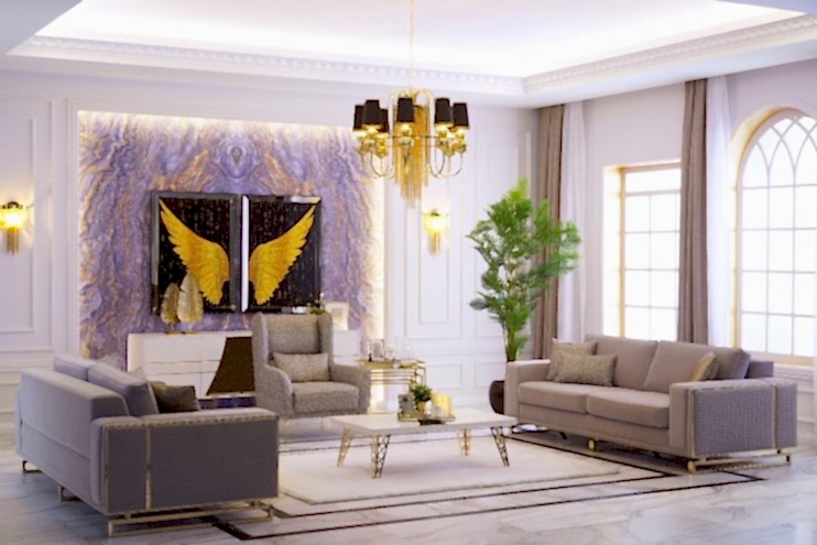 Uludag Gold Sofa Set